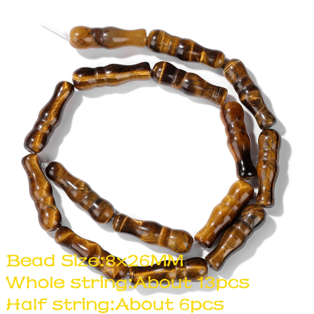 High Quality Natural Stone Yellow Tiger Eye Beads Round Square Oval Loose Spacer Stone For Jewelry Making Bracelet Diy Accessory