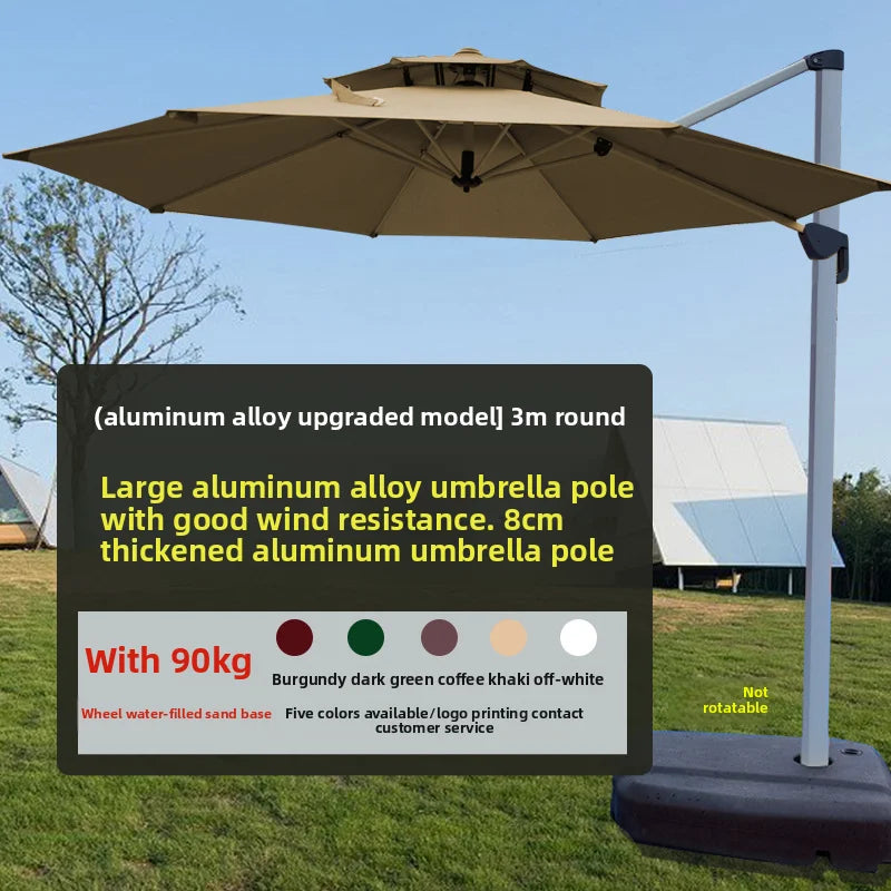 Outdoor Sun Umbrella, Cantilever, Courtyard Villa Courtyard Garden Sun Umbrella, Outdoor Umbrella, Customizable