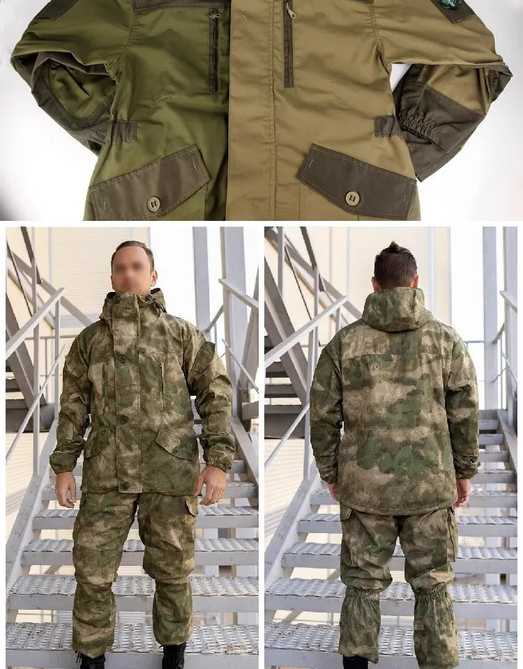 SMTP E7 Hunting Tactical Set GORKA-5 Combat Suit Set for Russian Army Special Forces Men's Retro Winter Jacket Battle Suit