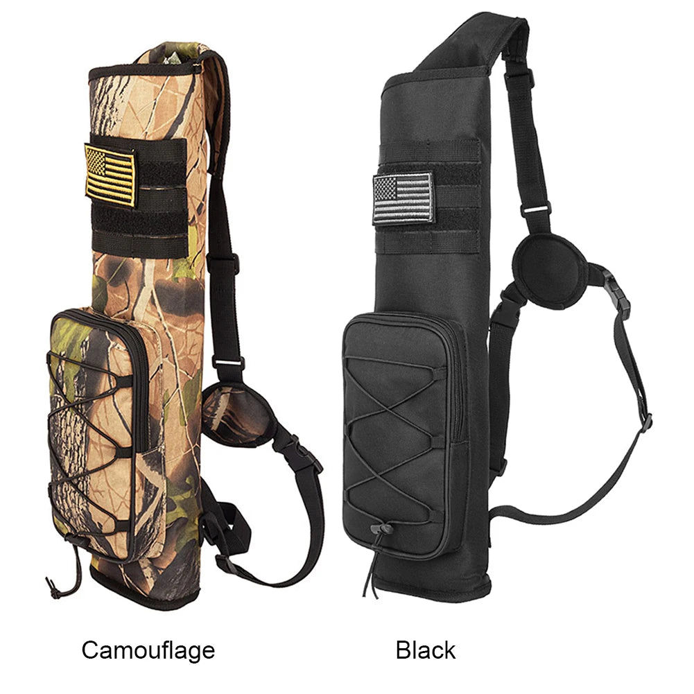 Hunting Bag Portable Bow Quiver Holder Bottom Thickening Adjustable Strap for Outdoor Archery Hunting Accessories