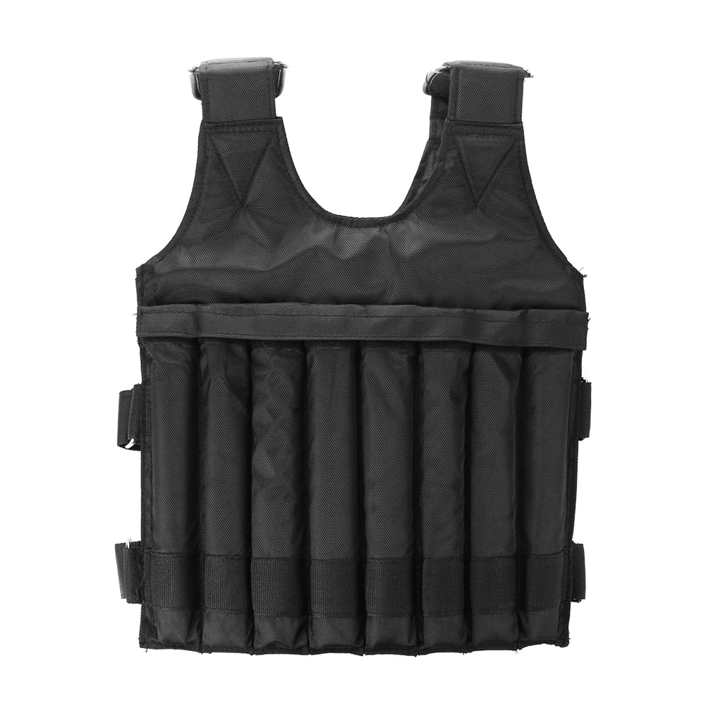 20/50kg Loading Weighted Vest Adjustable Exercise Training Fitness Jacket Gym Workout Boxing Vest Running(without fillers)
