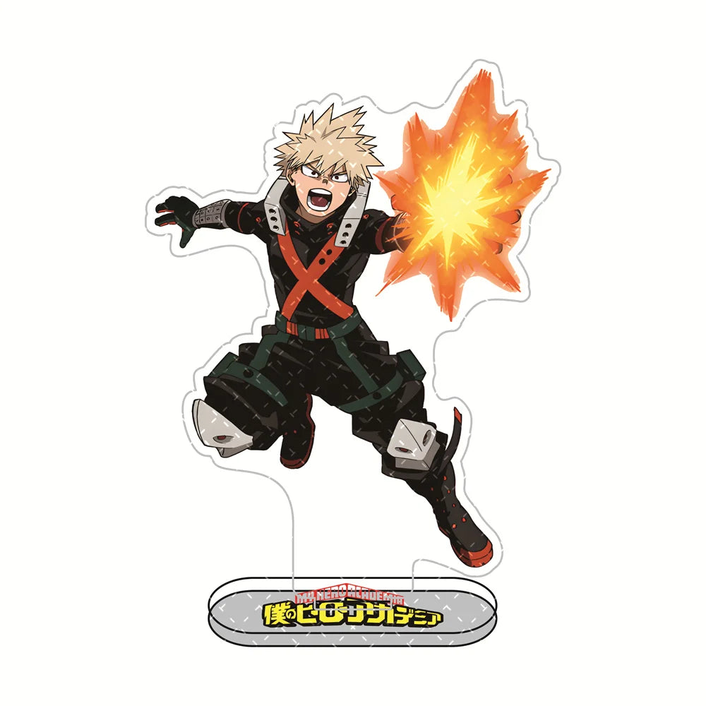 My Hero Academia 15cm Acrylic Stand Izuku Midoriya, Katsuki Bakugo, Shoto Todoroki Characters Anime Collectible Merchandise Deco