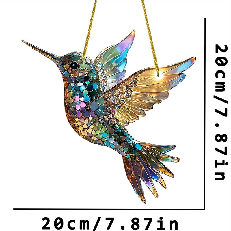 Yifare Spirit Birds, Sheremart Spirit Birds, Acrylic Bird Suncatcher, Bird Ornament For Christmas Tree, Hummingbird Suncatcher
