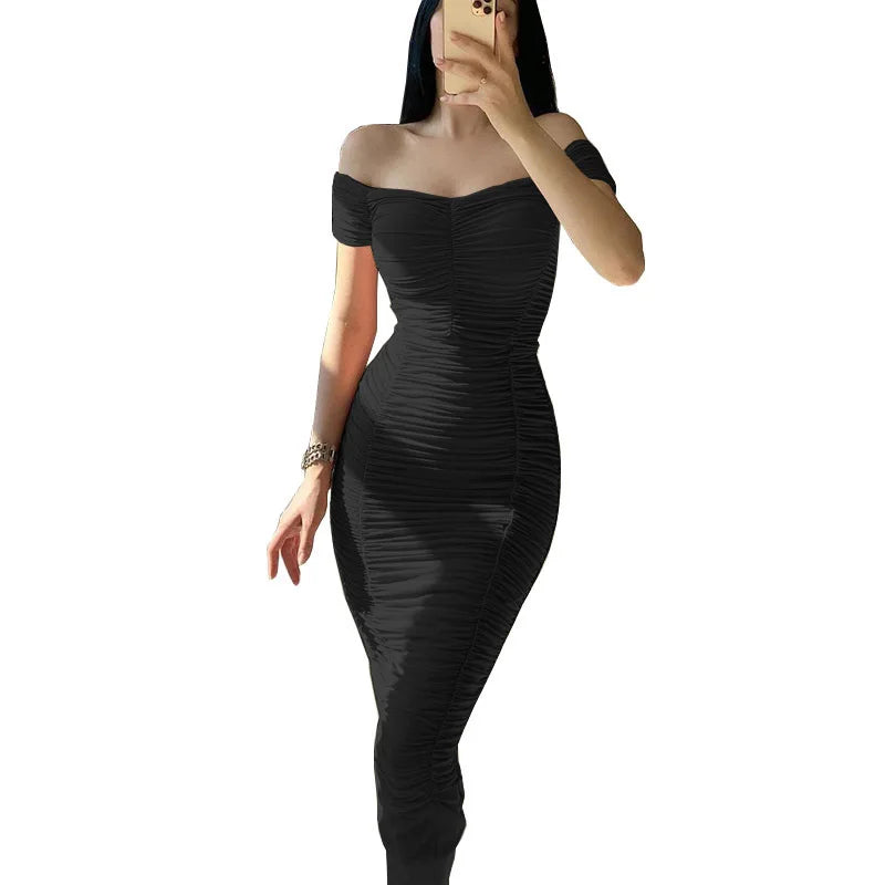 Women Summer Prom Dresses Evening Midi Bodycon Dress Elegant Club Sexy Outfits for Wedding Birthday Party