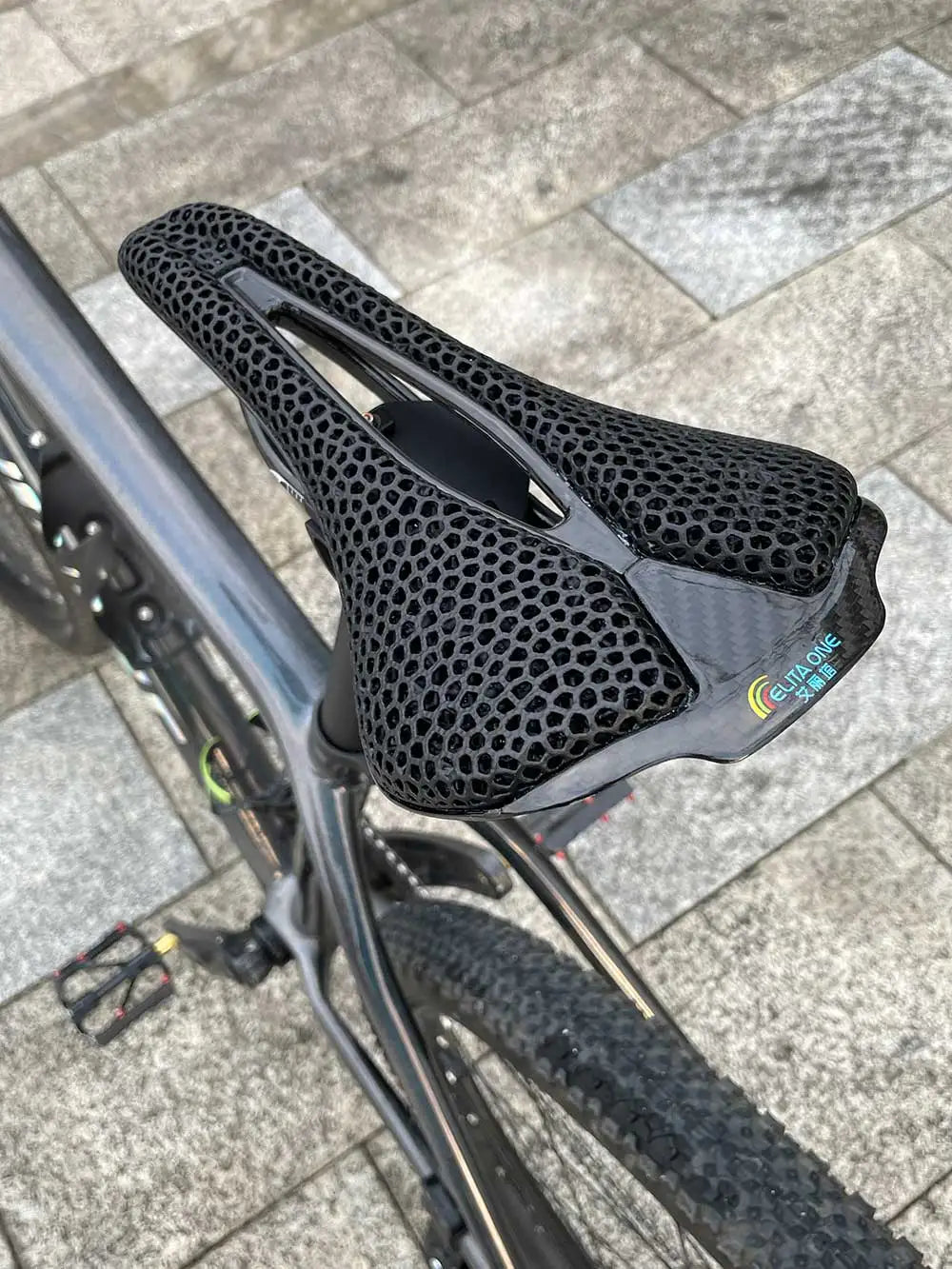 elitaone Carbon 3D Printed Bicycle Saddle 255x140mm Light Road MTB Mountain Racing Bike Seat Cushion Cycling Seating Acc
