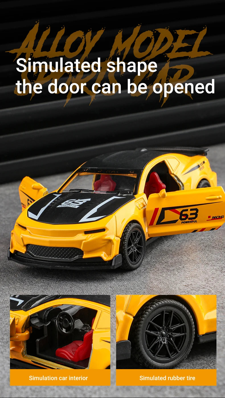 1:43 Diecast Alloy Car Model Children's Toy Car Open the door Decoration Cool Racing Car Boy toys Gift for Kids