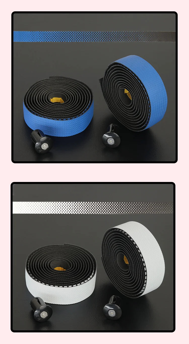 VXM Road Bicycle Handlebar Tape Bar PU EVA Cycling Grips Strap Anti slip shockabsorbing comfort With End Plug Bike Accessories