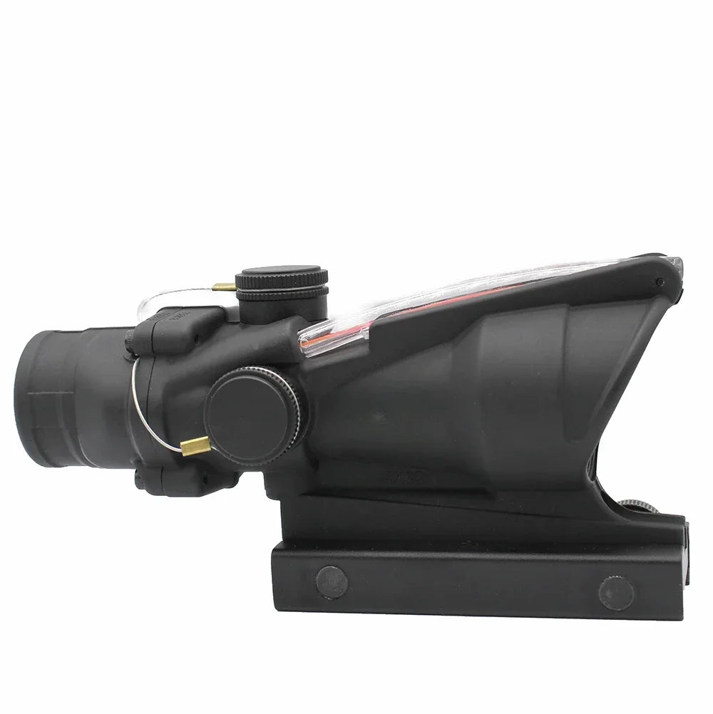 Ultimate Riflescopes for Hunting - 4X32 Hunting Sight with True Fiber Optic Green Red Dot Illuminated Etched Sight