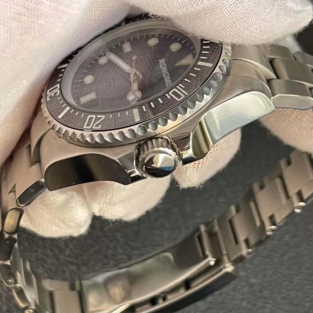 RONGML 2025 Sand Road Hot Selling 44MM Mechanical Watch 316L Stainless Steel 50M Waterproof Men's Z Automatic Mechanical Watch